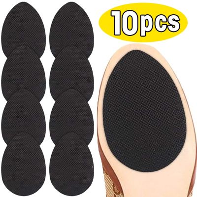 10Pcs Non-slip Shoe Sole Protector High Heel Sandal Outsole Pad Oxford Frosted Sticker Non-slip Shoe Bottom Patch Pads Stickers Shoes Accessories
