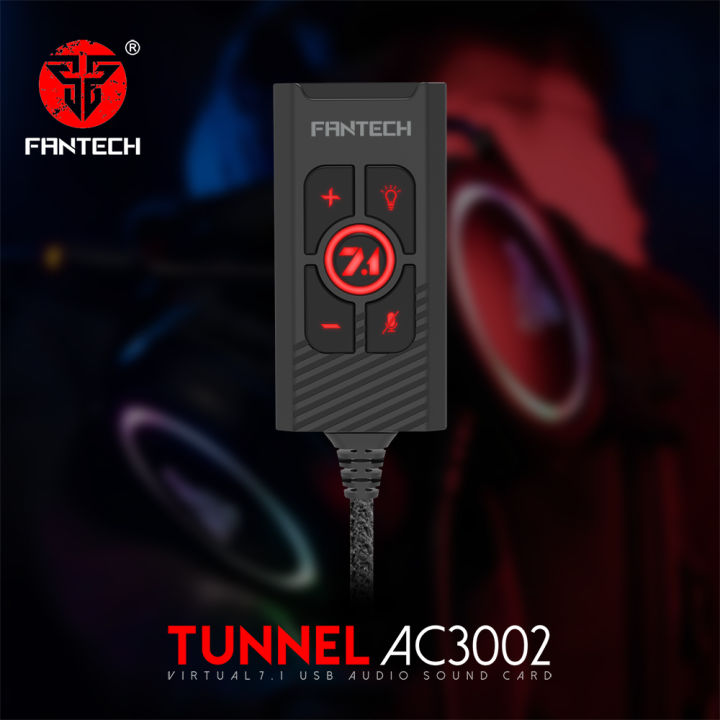 Fantech Virtual 7.1 USB Audio Sound Card for Headset Tunnel AC3002 ...