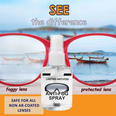 60ml Swimming Glasses Anti-fog Spray For Glasses Antifogging Agent Portable Lens Underwater Eyewear Antifogging Ski Goggles