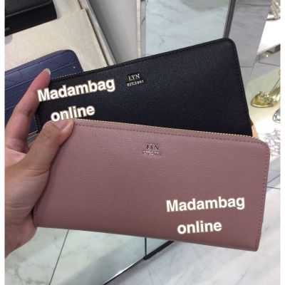 Lyn Long Wallet กระเป๋าสตางค์ใบยาว มีสายคล้องมือ ซิปรอบ ( lyn กระเป๋าสตางค์ แท้จากช็อป )