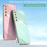 สำหรับ Huawei Nova 7 Pro เคสโทรศัพท์,6D Electroplating TPU Soft Shell Anti Drop Back Cover