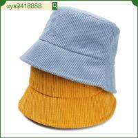 Topi Bucket หมวกแก๊ปใส่ตกปลาผ้าลูกฟูกหมวกชาวประมงฤดูหนาวสีทึบแฟชั่น MKZ6053888