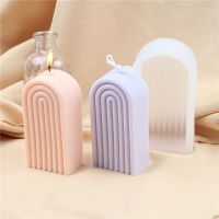 Geometric Arch Aromatherapy Candle Mold DIY Handwork Candle Making Silicone Soap Resin Mold Candle Making Home Decoration Mold