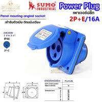 ซูโม่ เพาเวอร์ปลั๊ก Power Plug เต้ารับติดผนังเฉียง  P1-413-6h อุปกรณ์เชื่อมต่อ (จำนวน 1 ตัว)