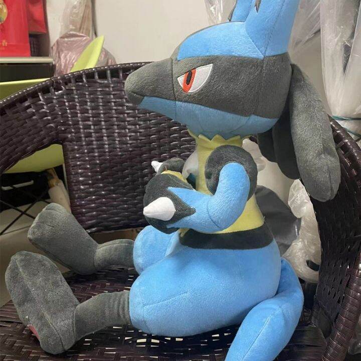 48cm Big Size Takara Tomy Pokemon Lucario Plush Toys Doll Soft Stuffed