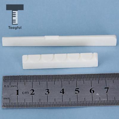 ：《》{“】= Tooyful High Quality Replacement Buffalo Bone Bridge Saddle And Nut Slotted Set Part For Classical Acoustic Folk Ukulele Guitar