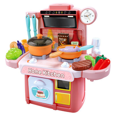 Children Kitchen Toys Simulation Dinnerware Educational Toys Mini Kitchen Food Pretend Play Role Playing Girls Toys Cooking Set