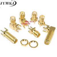 5PCS SMA SMA-KE/KWE/KHD PCB Straight Mount RF Copper Connector Plug Socket Electrical Connectors