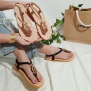 Giày sandal nữ quai kẹp thổ cẩm phong cách vintage hàng chuẩn shop