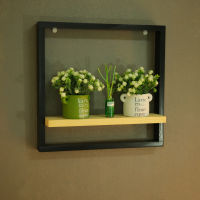 Big ชั้นวางต้นไม้ติดผนังขนาดใหญ่  50x50 cmlarge wall shelf ติดตั้งง่าย แถมฟรีอุปกรณ์แขวนผนัง NP#8