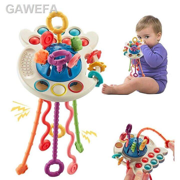 ของเล่น-mainan-เซนเซอร์-montessori-mainan-tali-tarik-silikon-mainan-edukasi-pengembangan-keterampilan-motor-aktivitas-bayi-uni-bayi-1-2-3-tahun