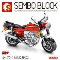 บล็อกตัวต่อมอเตอร์ไซค์ พร้อมฐาน SEMBO BLOCK 701116 จำนวน 228 ชิ้น