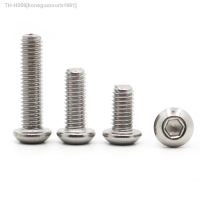 M2 M2.5 M3 M4 M5 M6 M8 M10 304 A2 Stainless Steel Hexagon Hex Socket Button Head Round Allen Bolt Mechine Screws ISO7380