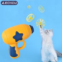 Funny Cat Flying Discs Toys Creative Interactive Training Cat Toys Bamboo Dragonfly Catapult Game Cat Toys Pets Supplies