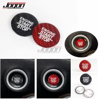 For Dodge Challenger SRT 2015-2020 Carbon Fiber Car Engine Start Stop Button Switch Sequins Sticker Trim