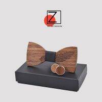 New 2018  Classic feather noble Wood Bow Ties for Mens Wedding Suits Wooden Bow Tie Butterfly Shape Bowknots Nails Screws Fasteners