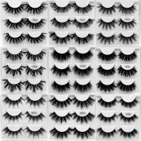 3 Pairs Eyelashes 3D Faux Mink Lashes Natural False Eyelashes Dramatic Volume Lashes Makeup Eyelash Extension Hand Made