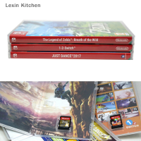 Lexin Kitchen 1pcs Game Card Storage Case กล่องใส่ตลับหมึกโปร่งใส SHELL for SWITCH NS with Book HOLDER FOR INSERT COVER