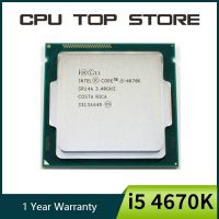 ZZOOI Used Intel Core i5 4670K 3.4GHz 6MB Socket LGA 1150 Quad-Core CPU Processor SR14A