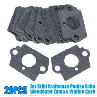 20 Pcs Motorcycle Carburetor Rebuild Gaskets Set Accessories for Echo Weedeater Zama Walbro Carb Stihl Craftsman Poulan