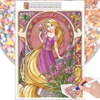 5D DIY Diamond Painting Disney Rapunzel Mosaic Cartoon Full Round Square Rhinestone Embroidery Cross Stitch Picture Art Gift