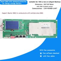 16S Lifepo4 หรือ Li ion Smart BMS พร้อมการชาร์จและการคายประจุคงที่ 100A RS485 UART CAN การสื่อสารสําหรับซัพพลายเออร์พลังงาน Inveter