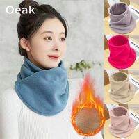 Oeak ผ้าพันคอขนแกะที่อบอุ่น Snood ผ้าพันคอหมวกบีนนี่แสนอุ่น