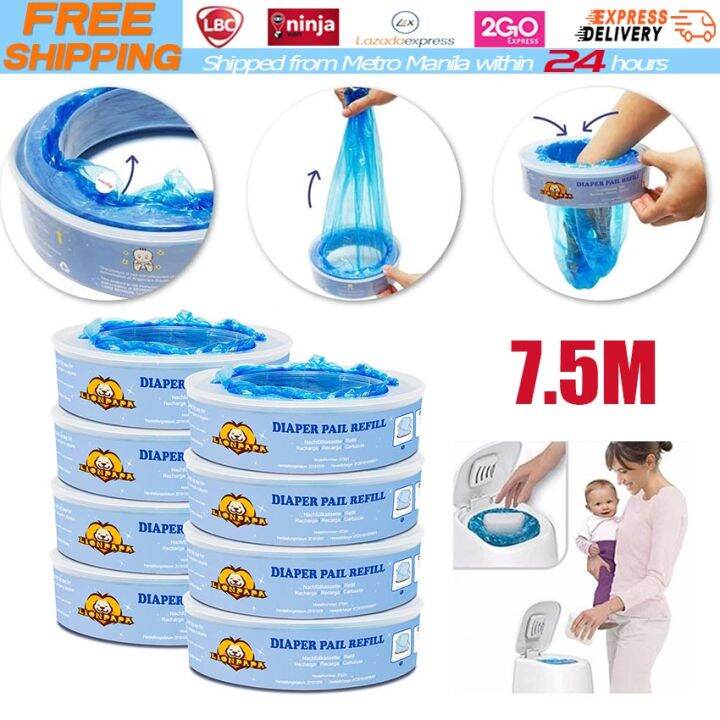 【Local Warehouse】Baby Diaper Bucket Refill Bags Garbage Bag Ideal for