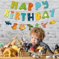 ☋❍ Dinosaur Happy Birthday Garland Banners Roar Dino Party Balloons Supplies Jungle Safari 1st Boy Kids Birthday Party Decorations