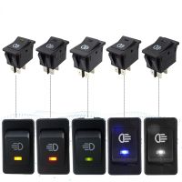 Auto Fog Light Rocker Toggle Switch LED Dashboard 12V 35A Car Accessories