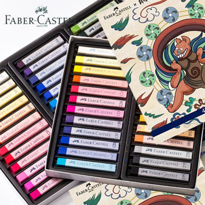FABER CASL ซอฟท์หมึกติดพาสเทลชอล์กดินสอสีปากกาสีสดใส72สีจิตรกรรมสีชอล์กเม็ดสี3208และ3209