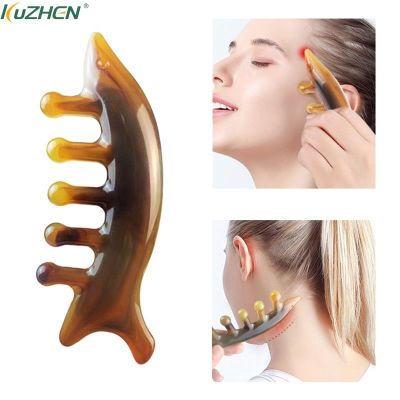 ✷ 1PCS Shark Shape Comb Wide Teeth Head Meridian Massage Acupuncture SPA Relax Traditional Chinese Gua Sha Therapy Health Tool