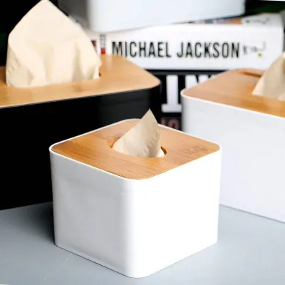 MUJI High-end Advertising tissue box custom logo Simple plastic tissue box tissue box hotel restaurant special paper  Original