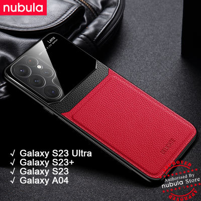 NUBULA เคสสำหรับ Samsung Galaxy S23อัลตร้า5G,S23 S23 Galaxy เคส A04หนังเม็ดเล็กแข็งฝาหลังมือถือเพล็กซี่กระจก S23 A04เคสป้องกันการกระแทกโทรศัพท์มือถือพิเศษสำหรับ Galaxy S23อัลตร้า5G S23 + A04 Plus