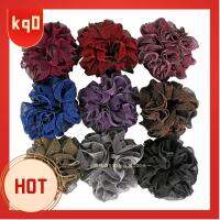 KQ0 กำมะหยี่สีทอง ขนาดใหญ่ scrunchies อีลาสติก ชุดคลุมศีรษะ แถบยางยืดหยุ่น ง่ายๆ ศิลปะผ้าศิลปะ เชือกมัดผมหางม้าแวววาว ผมเส้นผม