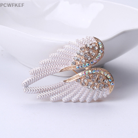 PCWFKEF Creative rhinestone Angel Wings เข็มกลัด Corsage Pins 4สีประกายเครื่องประดับ