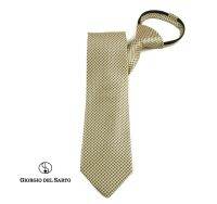 Giorgio Del Sarto Adults Zipper Tie Yellow ไทซิป เนคไทสำเร็จรูปสีเหลือง