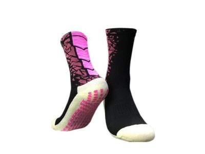 ถุงน่องถุงเท้าฟุตบอลฟุตบอลเข่าข้อเท้าถุงเท้าเตะฟุตบอลกันลื่น CJM612ถุงเท้าผ้าฝ้าย Comfort ระบายอากาศและป้องกันการลื่นเหนือหลอดกลาง