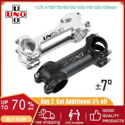 UNO ก้านจักรยานถนนลำต้นจักรยานเสือภูเขาเบามาก7/17/35องศาก้าน MTB 60-130มม. แฮนด์จับจักรยานสำหรับชิ้นส่วนมือจับ25.4มม.