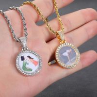 ✎  Photo Necklace for Woemen Personalized Medallions Picture Pendant Hip Hop Custom Jewelry