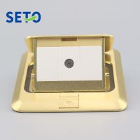 SeTo Pop-up Type Floor Socket Single Port TV Connector Socket Wall Plate Keystone Floor Receptacle