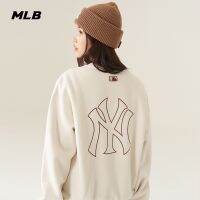 ✙卐☌ Mlb เสื้อแจ็คเก็ตสําหรับผู้ชายผู้หญิงแขนยาวพิมพ์ลายทรงหลวม Mtb0