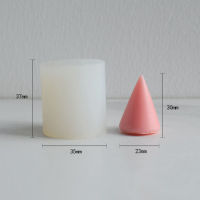 Gypsum Cone Candle Reusable DIY Soap Aromatherapy Candle Silicone Mold