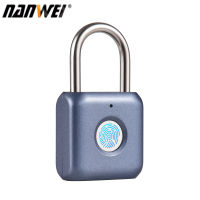 NANWEI Mini ลายนิ้วมือกุญแจ USB ชาร์จลายนิ้วมือล็อค20ลายนิ้วมือ IPX2 Splashproof Anti-Theft Security Padlocks สำหรับประตูจักรยานกระเป๋าเดินทางกระเป๋าเป้สะพายหลังตู้