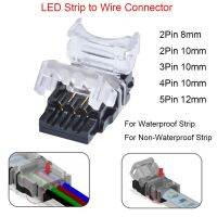 อะแดปเตอร์ ABDFG 3528 5050 8มม. 10มม. 2Pin 3Pin 4Pin 5Pin สายไฟอะแดปเตอร์ PCB เชื่อมต่อกับแถบไฟ LED ได้อย่างรวดเร็ว