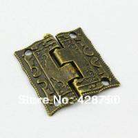 【LZ】liaogua23720xa 40 Pieces Antique Brass Jewelry Box Hinge 26x23mm with Screws