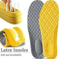 Soft Latex Sports Insoles Breathable Deodorant High Elastic Cushion Running Shoes Insole Men 39;s and Women 39;s Sole Massage Insole