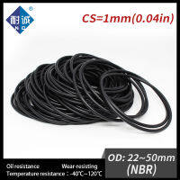 Onto 2023mar10PCSLot Nitrile Rubber Black NBR CS 1mm OD354050*1mm O Ring Gasket Oil Resistant Waterprof