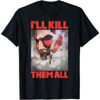 มีสินค้า เสื้อยืด พิมพ์ลาย Attack on Titan IM Kill Them All สําหรับผู้ชาย