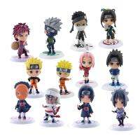 Miffer แพ็คอะนิเมะนารูโตะ7Cm PVC แอ็คชั่นการ์ตูนของเล่นโมเดลตุ๊กตาแพ็ค12ชิ้น